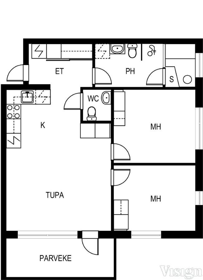 Levin Kunkku B2 Apartment Grey Zewnętrze zdjęcie